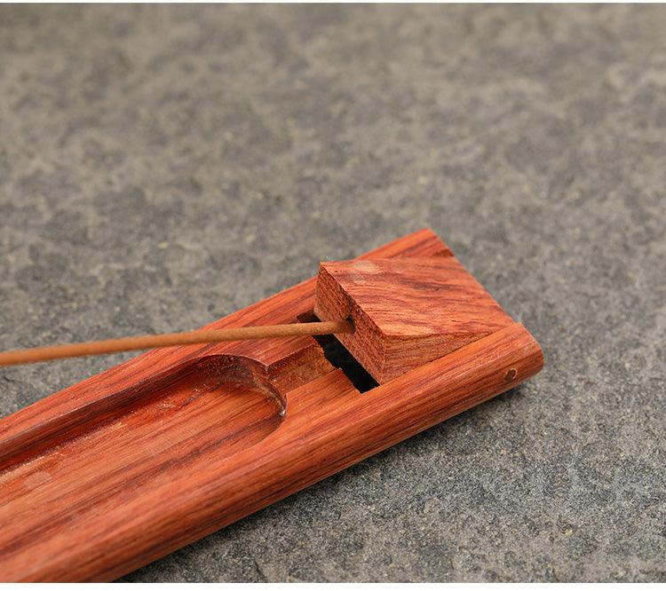 Räucherstäbchenhalter aus Holz, Incense Holder Wood Ash Catcher - SHUAIVIBES